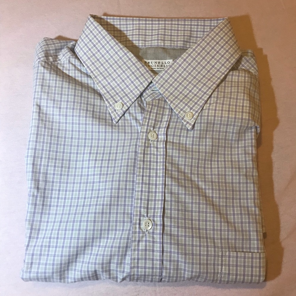BRUNELLO CUCINELLI Mens Button Shirt XXL(PRP $475)